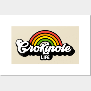 Groovy Rainbow Crokinole Life Posters and Art